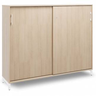 Kontorskab DNA, 1600x1275 mm, Eg/Hvid, skyded&oslash;r 3A4