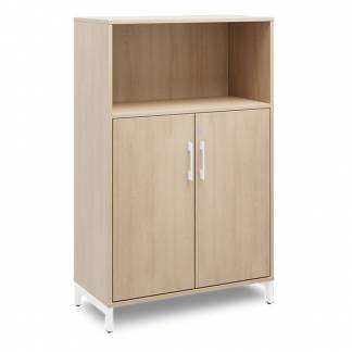 Kontorskab DNA, 800x1275 mm, Eg/Hvid 3A4/2A4