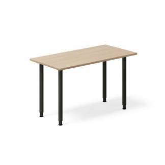 Skrivebord DNA, Eg 1200x600mm I-ben/Sort