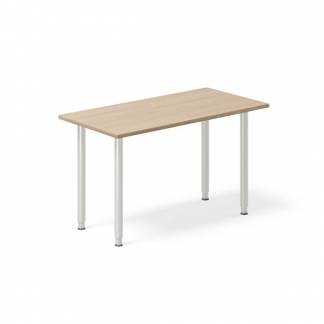 Skrivebord DNA, Eg 1200x600mm I-ben/Alugr&aring;