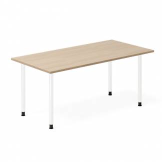 Skrivebord DNA, Eg 1600x800mm I-ben/Hvid