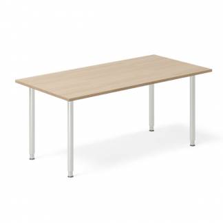 Skrivebord DNA, Eg 1600x800mm I-ben/Alugr&aring;