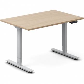 H&aelig;ve-s&aelig;nkebord DNA, Eg 1200x800mm 2-ben/Alugr&aring;