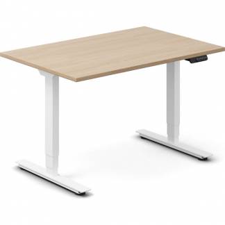 H&aelig;ve-s&aelig;nkebord DNA, Eg 1200x800mm 2-ben/Hvid