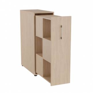 Towerskab DNA A9M, Eg med alugr&aring;t h&aring;ndtag