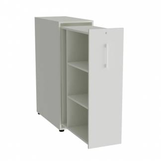 Towerskab DNA A9 H&oslash;jre, Lys gr&aring; med hvidt h&aring;ndtag