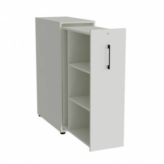 Towerskab DNA A9 H&oslash;jre, Lys gr&aring; med sort h&aring;ndtag