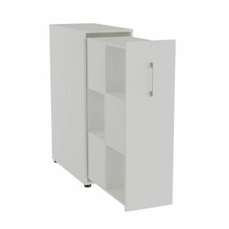 Towerskab DNA A9M, Lys gr&aring; med alugr&aring;t h&aring;ndtag