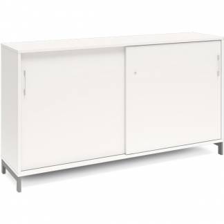 Kontorskab DNA, 1600x890 mm, Hvid/Alugr&aring; 2A4