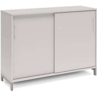 Kontorskab DNA, 1200x890 mm, Lys gr&aring;/Alugr&aring;, skyded&oslash;r 2A4