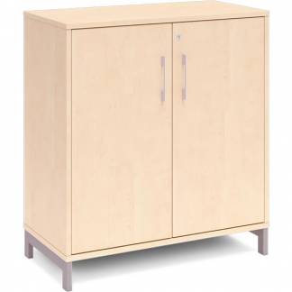 Kontorskab DNA, 800x890 mm, Birk/Alugr&aring; 2A4/2A4