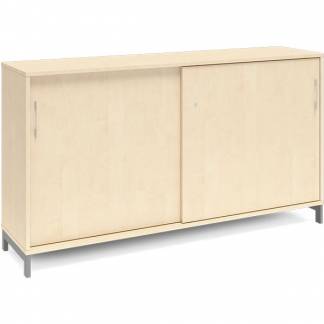 Kontorskab DNA, 1600x890 mm, Birk/Alugr&aring; 2A4