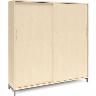 Kontorskab DNA, 1600x1660 mm, Birk/Alugr&aring; 4A4