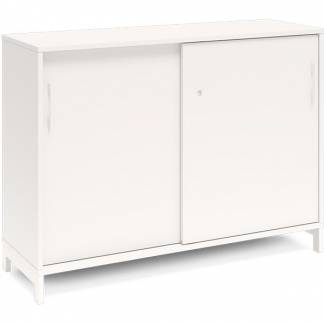 Kontorskab DNA, 1200x890 mm, Hvid/Hvid, skyded&oslash;r 2A4