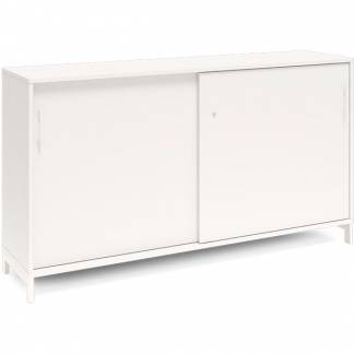 Kontorskab DNA, 1600x890 mm, Hvid/Hvid, skyded&oslash;r 2A4