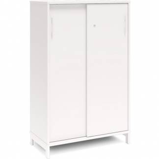 Kontorskab DNA, 800x1275 mm, Hvid/Hvid, skyded&oslash;r 3A4