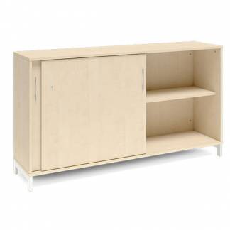 Kontorskab DNA, 1600x890 mm, Birk/Hvid 2A4