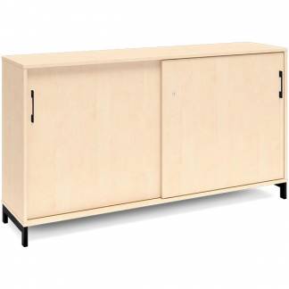 Kontorskab DNA, 1600x890 mm, Birk/Sort 2A4