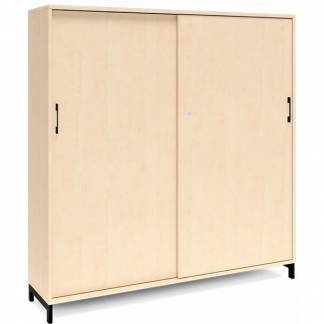 Kontorskab DNA, 1600x1660 mm, Birk/Sort 4A4