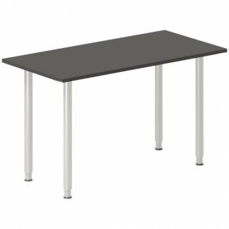 Skrivebord DNA, Antracit 1200x600 mm I-ben/Alugr&aring;