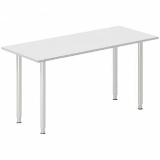 Skrivebord DNA, Lysgr&aring; 1400x600 mm I-ben/Alugr&aring;