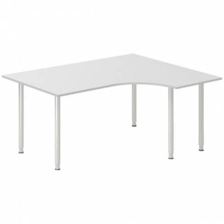 Skrivebord DNA, Lysgr&aring; 1600x1200 mm H&oslash;jre I-ben/Alugr&aring;