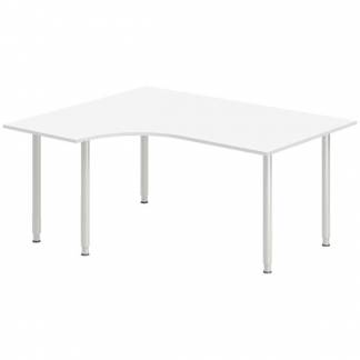 Skrivebord DNA, Hvid 1600x1200mm Venstre I-ben/Alugr&aring;