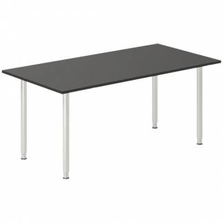 Skrivebord DNA, Antracit 1600x800 mm I-ben/Alugr&aring;