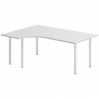 Skrivebord DNA, Lysgr&aring; 1800x1200 mm Venstre I-ben/Alugr&aring;