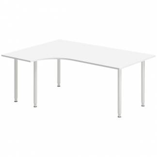 Skrivebord DNA, Hvid 1800x1200mm Venstre I-ben/Alugr&aring;