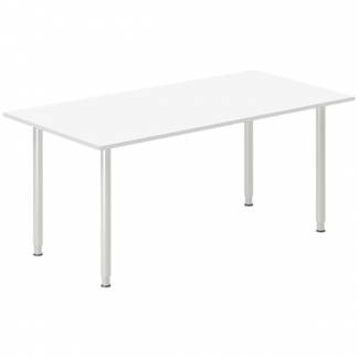 Skrivebord DNA, Hvid 1800x800mm I-ben/Alugr&aring;
