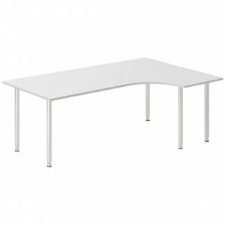 Skrivebord DNA, Lysgr&aring; 2000x1200 mm H&oslash;jre I-ben/Alugr&aring;