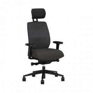 Kontorstol Savo Soul Mesh50 Polstret s&aelig;de Sort 2D arml&aelig;n nakkest&oslash;tte