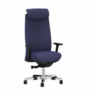 Kontorstol Savo XO Marine blå tekstil Krom fodkryds