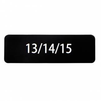 Nummerplade med 3 nummer pr. plade