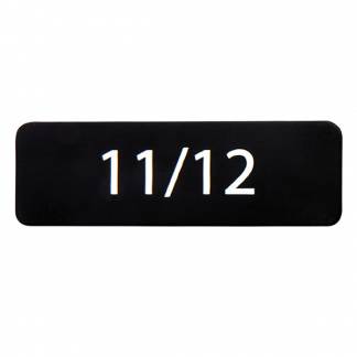 Nummerplade med 2 nummer pr. plade