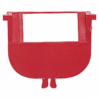 Plast skilleplade 34 mm R&oslash;d