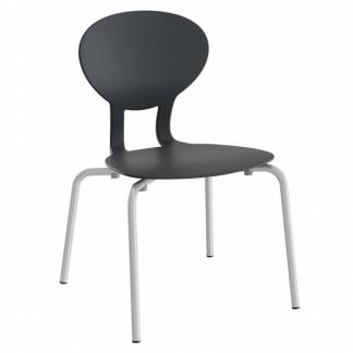 Stol Rocka 3071M Sort/Alugr&aring; RAL 9006, siddeh&oslash;jde 370mm