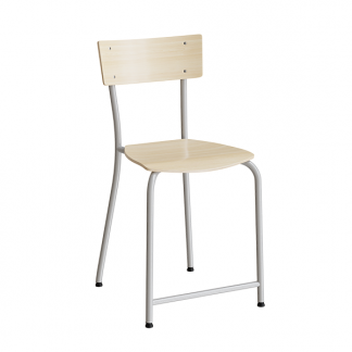 Stol Strong 112, Birk laminat, Alugr&aring;t stel