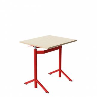 Elevbord Atlas 1132, 700x600mm, eg h&oslash;jtrykslaminat, r&oslash;dt stel