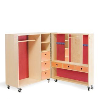 Mobil garderobevogn Ida, birkefin&eacute;r