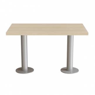 Bord Marie, 1200x700 mm, h&oslash;jde 720 mm, Massiv birk og alugr&aring;t understel