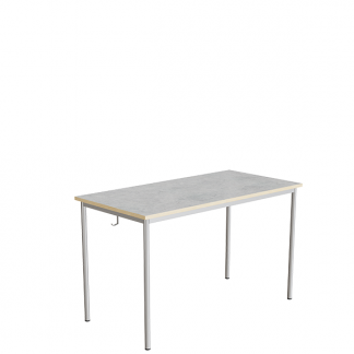 Elevbord 166 1200x600 mm H&oslash;jde 720 mm Lys gr&aring; linoleum p&aring; alugr&aring;t understel