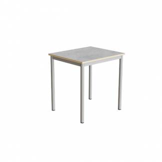 Bord Combi 200, 700x600 mm Højde 720 mm Lys grå linoleum på alugråt understel