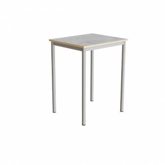 Bord Combi 200, 700x600 mm Højde 900 mm Lys grå linoleum på alugråt understel