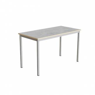 Bord Combi 200, 1200x600 mm H&oslash;jde 720 mm Lys gr&aring; linoleum p&aring; alugr&aring;t understel