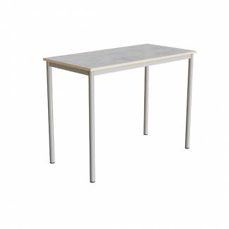 Bord Combi 200, 1200x600 mm H&oslash;jde 900 mm Lys gr&aring; linoleum p&aring; alugr&aring;t understel