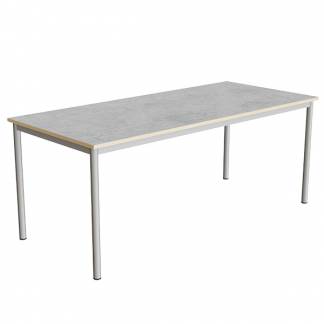 Bord Combi 200, 1800x800 mm H&oslash;jde 720 mm Lys gr&aring; linoleum p&aring; alugr&aring;t stel