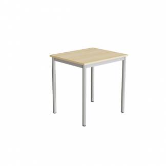 Bord Combi 200, 700x600 mm H&oslash;jde 720 mm Lydd&aelig;mpende birk laminat p&aring; alugr&aring;t understel