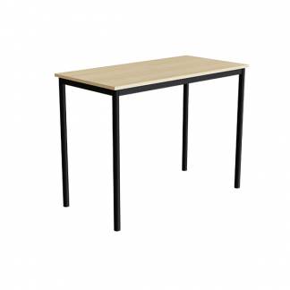 Bord Combi 200, 1200x600 mm H&oslash;jde 900 mm Lydd&aelig;mpende birk laminat p&aring; sort understel